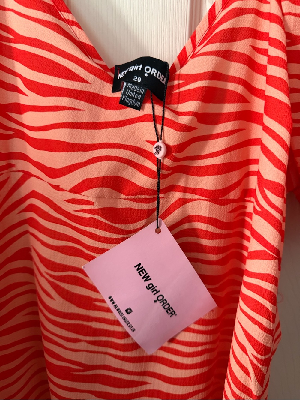 Red Zebra-Print top - Picture 2 of 4